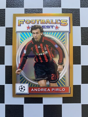 2021-22 Topps Finest Flashbacks UCL Andrea Pirlo Gold /50 AC Mailand