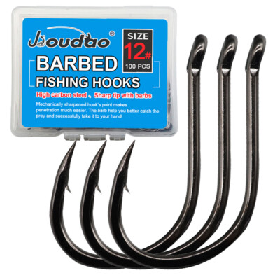crooked fish hooks 10pcs /Box Mouth Barbed Sea Fishing Hook Lure Fishing Hanging Shrimp Hook(3/0) carved fish that hooks into a 14K Gold eye The Hook Mangler - On