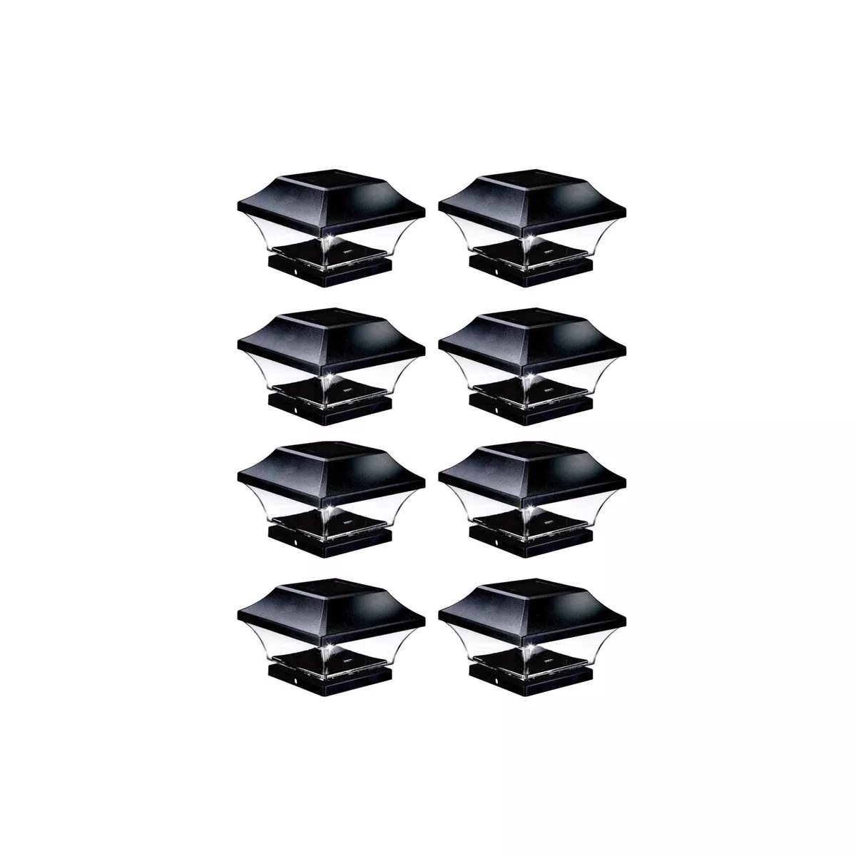 NOMA Solar Post Lights Waterproof Outdoor Cap Lights for 4 x 4