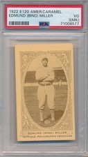 1922 E120 AMER. CAR. - EDMUND BING MILLER - PSA 3(MK) VG (SVSC) FRESHLY GRADED!