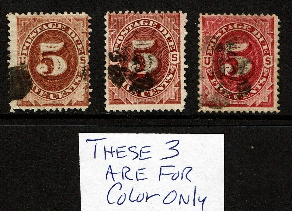 1891 U.S. POSTAGE DUE Numeral 2 Cent Bright Claret Sc#J23 M/H/OG See Note - Image 2 of 2