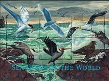 Sierra Leone 2000 - Sea Birds of the World - Sheet of 6 Stamps Scott #2302 - MNH