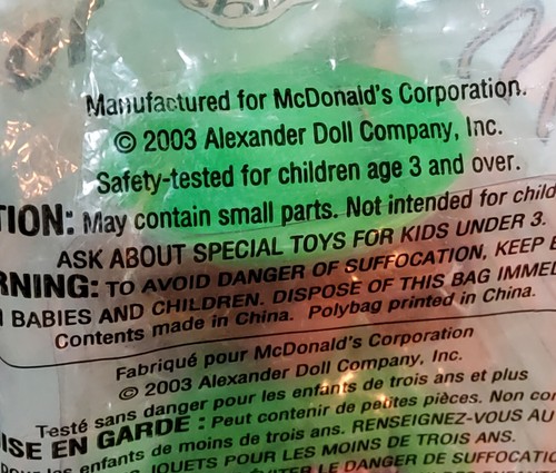 2003 Madame Alexander McDONALDs HAPPY MEAL TOY DOLL - LADY BUG GIRL#10 - Picture 4 of 5