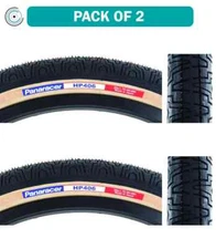 2 - Panaracer HP 406 20 x 1.75 BMX Bike Tires Gum / Skin  Wall Black