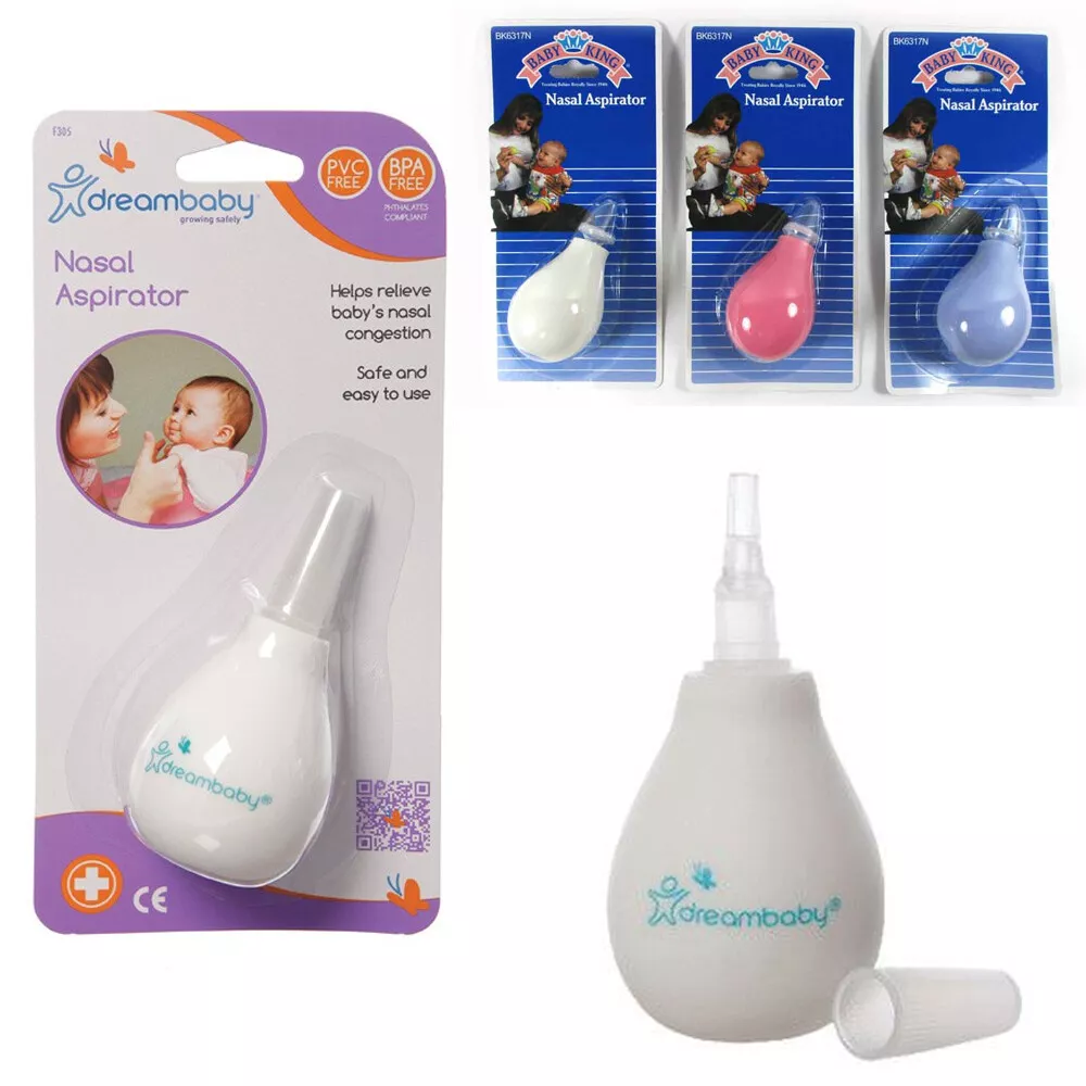 Baby Nasal Aspirator Bulb Infant Filter Nose Suction Clean Mucus Hospital  Grade