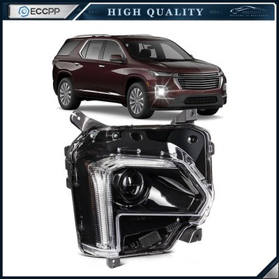 Right Side Full LED Headlight For 2022-2024 Chevrolet Traverse 3.6L Black
