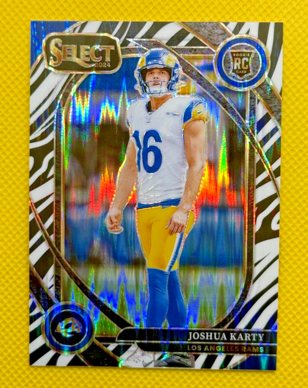 Joshua Karty Panini Select #282 Zebra