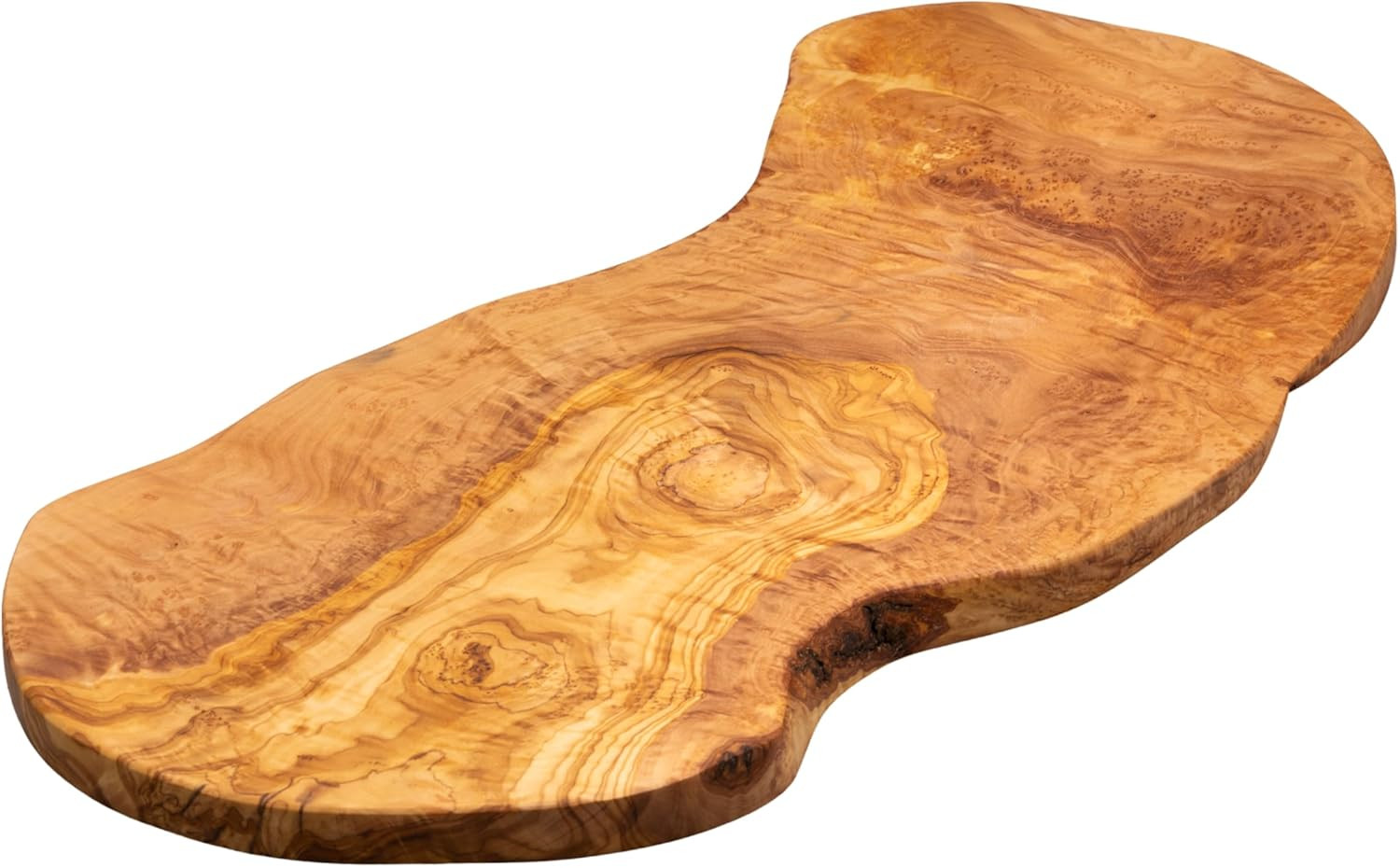 Tagliere Cucina Legno Ulivo Naturale Pezzo Unico per Servire e Tagliare