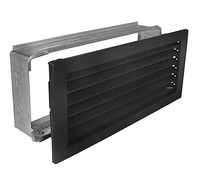 Kaltluftgitter Kg 3515 S Schwarz 350 X 150 Mm LüFtungsgitter Mit Einbaurahmen