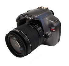Canon EOS Rebel T3 DSLR Camera Gray w/ EFS IS II 18-55mm f/3.5-5.6 Macro Lens