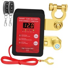 Remote Battery Disconnect Switch-Kill Switch for Car with Voltage black
