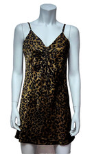 ZARA Womens Lovely Mid-Length Brown Leopard Print Pullover Dress Size S