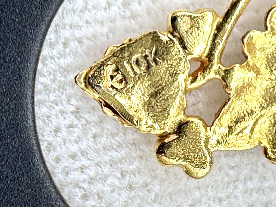 Landstrom’s Black Hills Oro 10k Oro Hoja Oro Amarillo Colgante con Cadena 14K GF 18.5” Foto 4 de 4