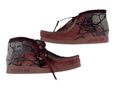 Clarks Wallabee Evo ST Stranger Things Hellfire Club Men's Red Shoes 10.5