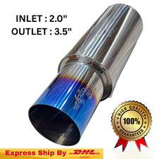 Hks Hi-power Single Exhaust Muffler Titanium Universal Inlet 2.0 Outlet 3.5 Inch