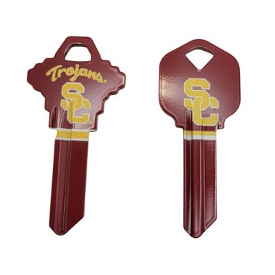 USC Trojans NCAA House Key Blank   KW1 or SC1   Uncut