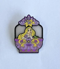 Disney Loungefly Princess Dome Stained Glass Pin Rapunzel Pascal