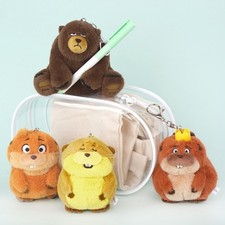 Disney Hoppers Mabel, Loaf, King George, Ellen Bear official Plush Keychains