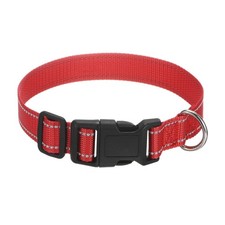 1-Pack Reflective Dog Collar, 17.72inch/450mm Nylon Pet Collars Red 