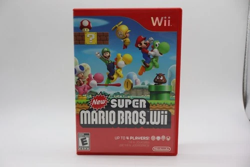 Case and Manual Only NO GAME New Super Mario Bros Wii Nintendo Wii Authentic