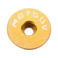 1 1/4" OD Bike Headset Stem Top Cap for Mountain Road MTB Bicycle, Yellow