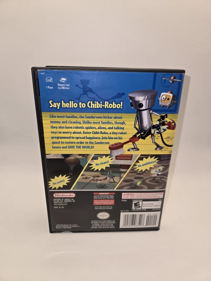 Chibi-Robo (Nintendo GameCube, 2006) CIB Complete In Box Nice Disc !! - Image 4 of 4