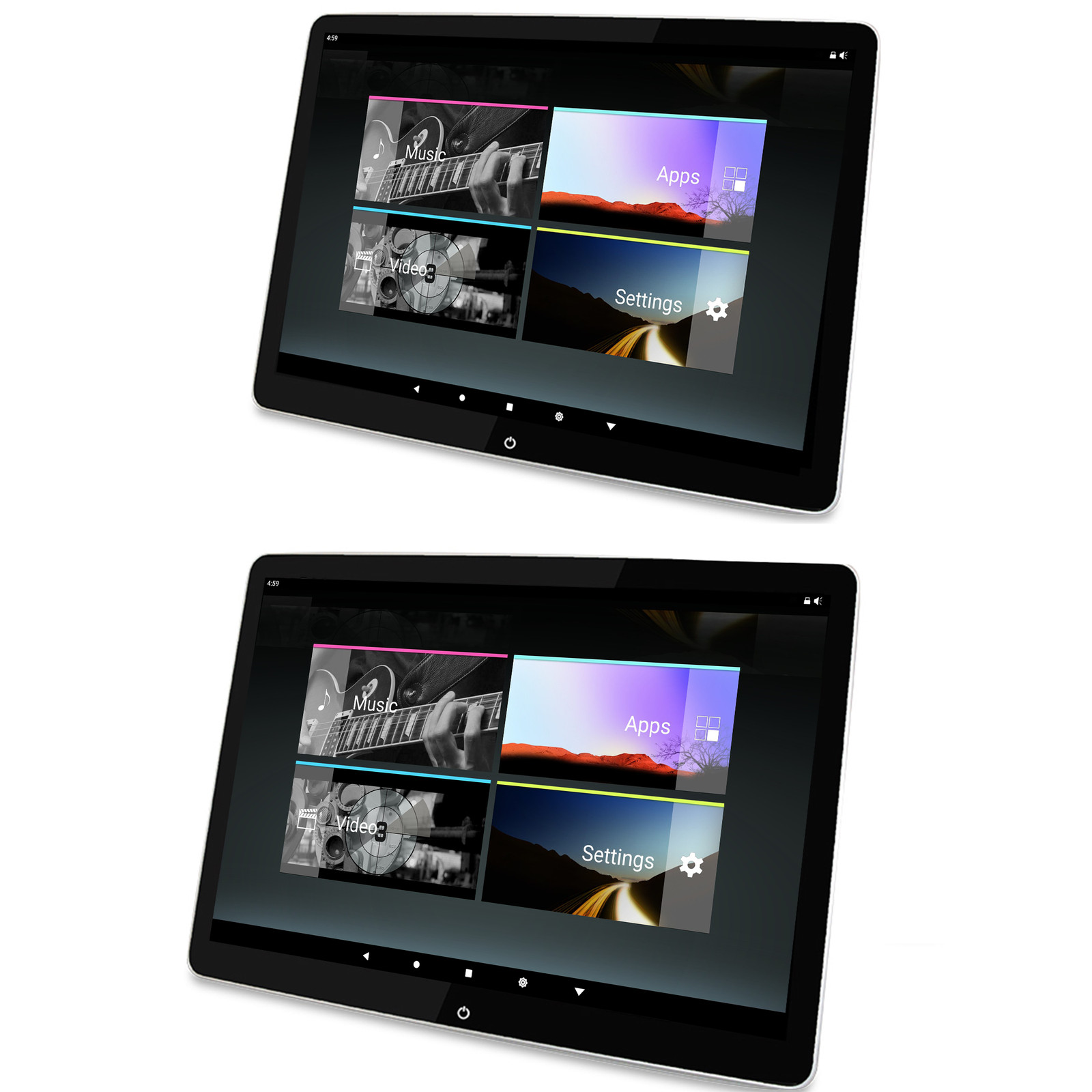 For Jaguar 1 Set 12"" Touchscreen Android Headrest Monitor 8GB+128GB WiFi+4G