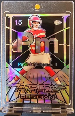 2024 Panini Obsidian - Atomic Initials Patrick Mahomes II #2 Silver /99