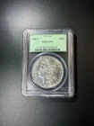 1887 Morgan Dollar MS 62PL OGH Old Green Holder Collectible Proof Like Type Coin