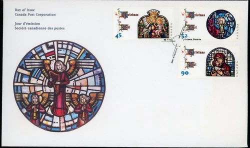 CANADA 1997 CHRISTMAS MADONNA AND CHILD #1569-71 FIRST DAY COVER !! M94