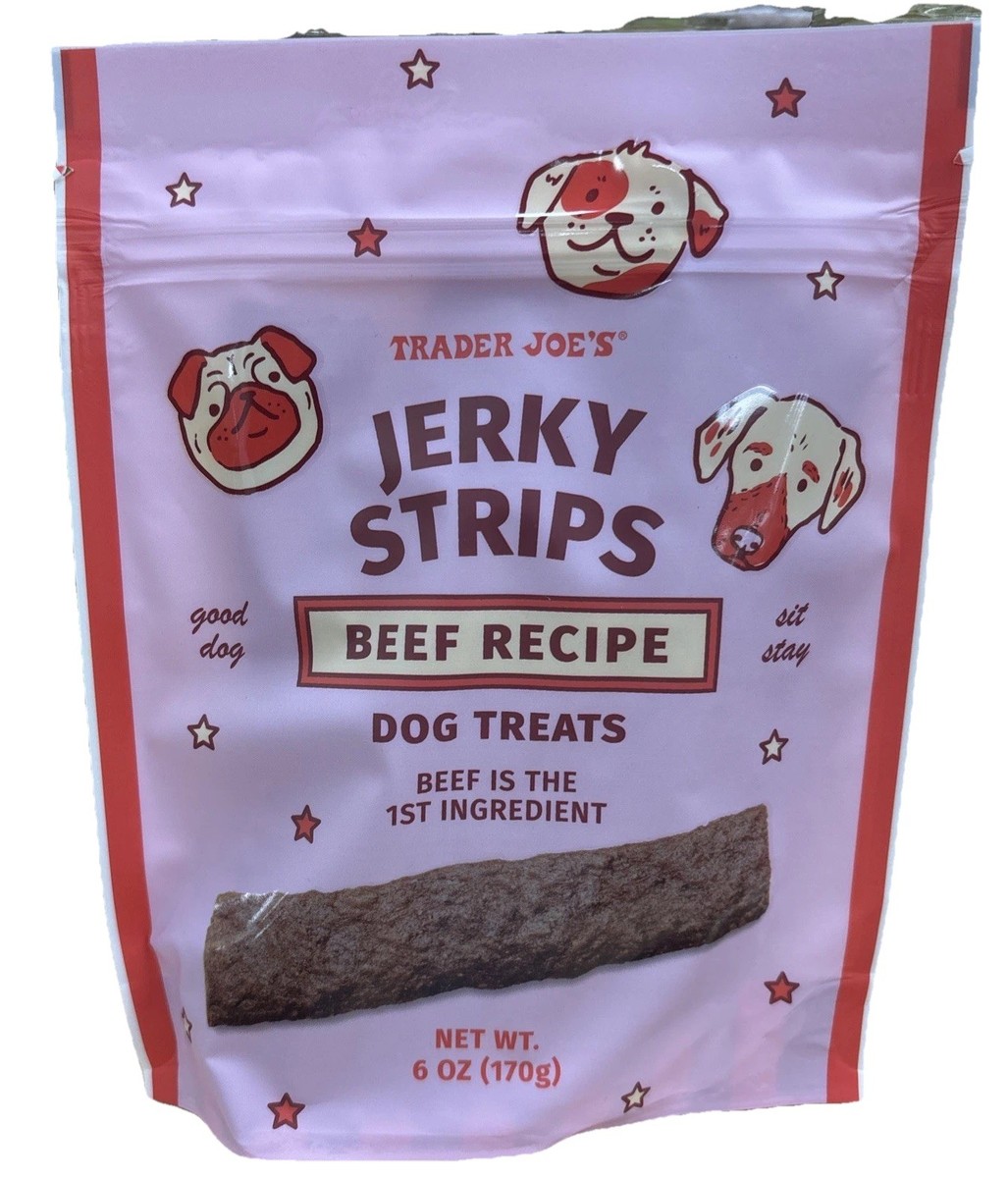 Packs Trader Joe's Beef Recipe Jerky Strips Dog Treats 🐶 Oz