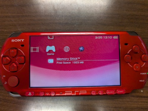 Sony PSP 3000 Radiant Red PlayStation Portable 2GB Lot W/ 6 Games & Charge Cable - Picture 6 of 16