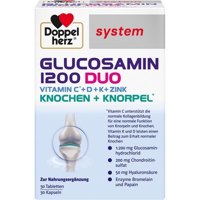 Doppelherz Glucosamin 1200 Duo für..., 60 St. Tabletten und Kapseln 17874140