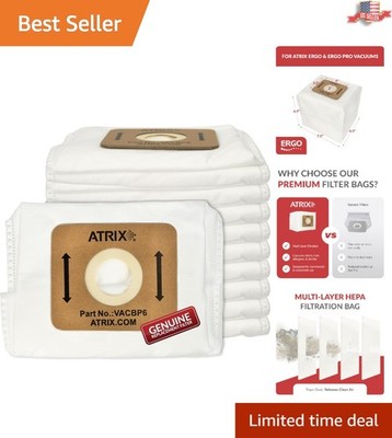 10-Pack HEPA Filters for Backpack Vacuums - Perfect Fit for Atrix Models