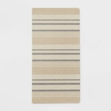20" x 40" Low Profile Charmed Manor Patterned Polyurethane Kitchen Mat with Foam