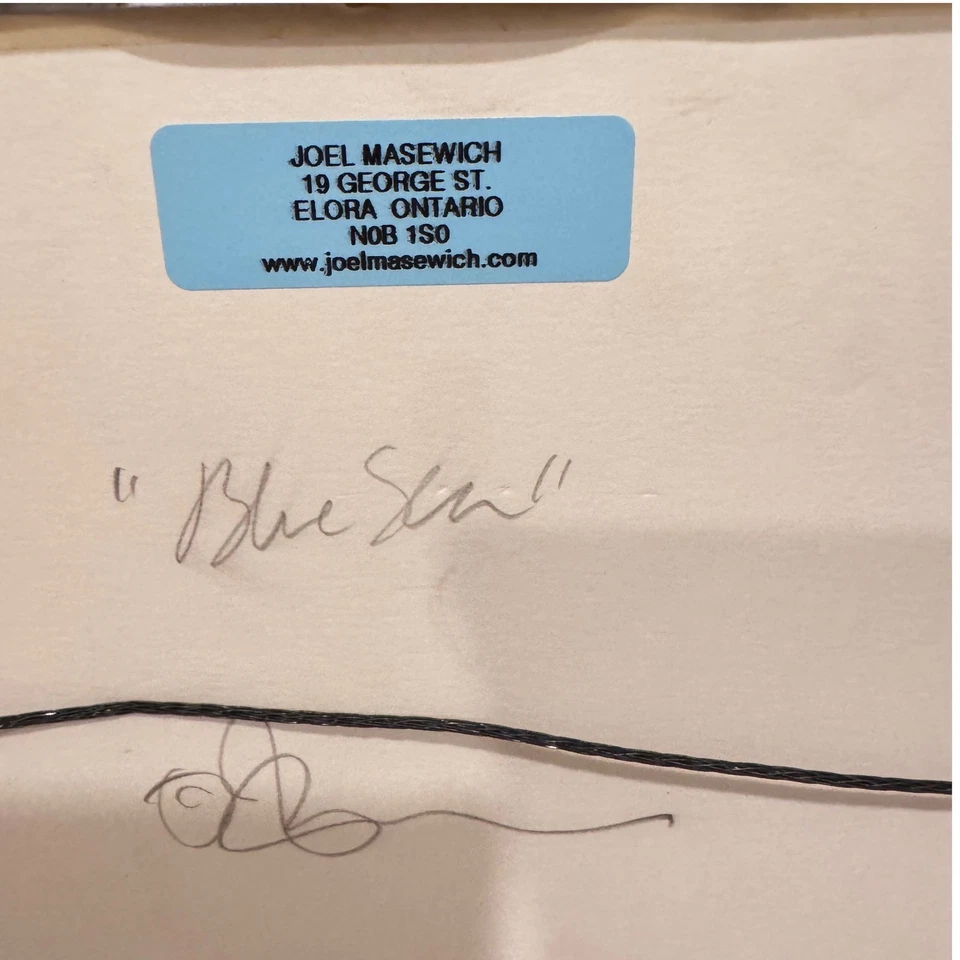 Joel Masewich Abstract Expressionism Art "Blue Sea" Original Painting Wall  Art - Image 3 of 4