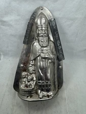 St Nicholas w/Staff & Miter w/Children Chocolate Mold  #15357 DeHaeck~CH122