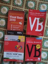 Lotto 4 libri informatica VISUAL BASIC 2010 6 2005 .NET