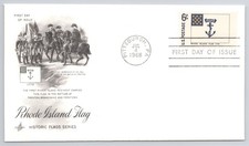 First Day Cover Scott's #1349 6 Cent Rhode Island Flag Jul 1968 Pittsburgh PA