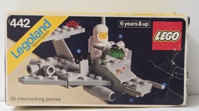 VINTAGE LEGO SPACE 442 SHUTTLE 100% PARTS COMPLETE w BOX , MANUAL, GUIDE EUC!