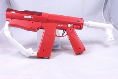 Original Sony PlayStation 3 Move Sharp Shooter Rot Weiß PS3 - SEHR GUT