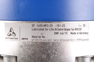 SP140S-MF2-25-1G1-2S I=25 WITTENSTEIN ALPHA GMBH - Gebraucht