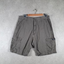 Vintage Wrangler Cargo Shorts Herren W36 grau braun BA3968