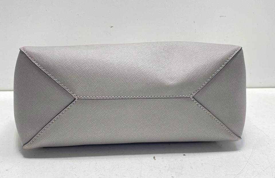 Bolso Michael Kors para mujer de cuero gris con asa superior mediano Foto 3 de 4