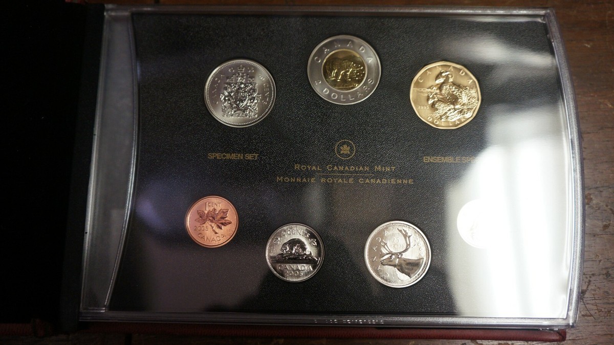 2005 Royal Canadian Mint Specimen Coin Set w/Box & COA | eBay