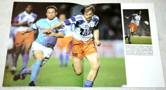 Football match Montpellier 0 v 0 Marseille JP Papin v L Blanc championnat 1991 - Photo 1/1