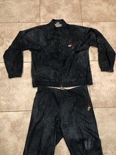 Rare Vintage Nike Air Jordan Windbreaker Suit Size L, Black Checkered BLUE label