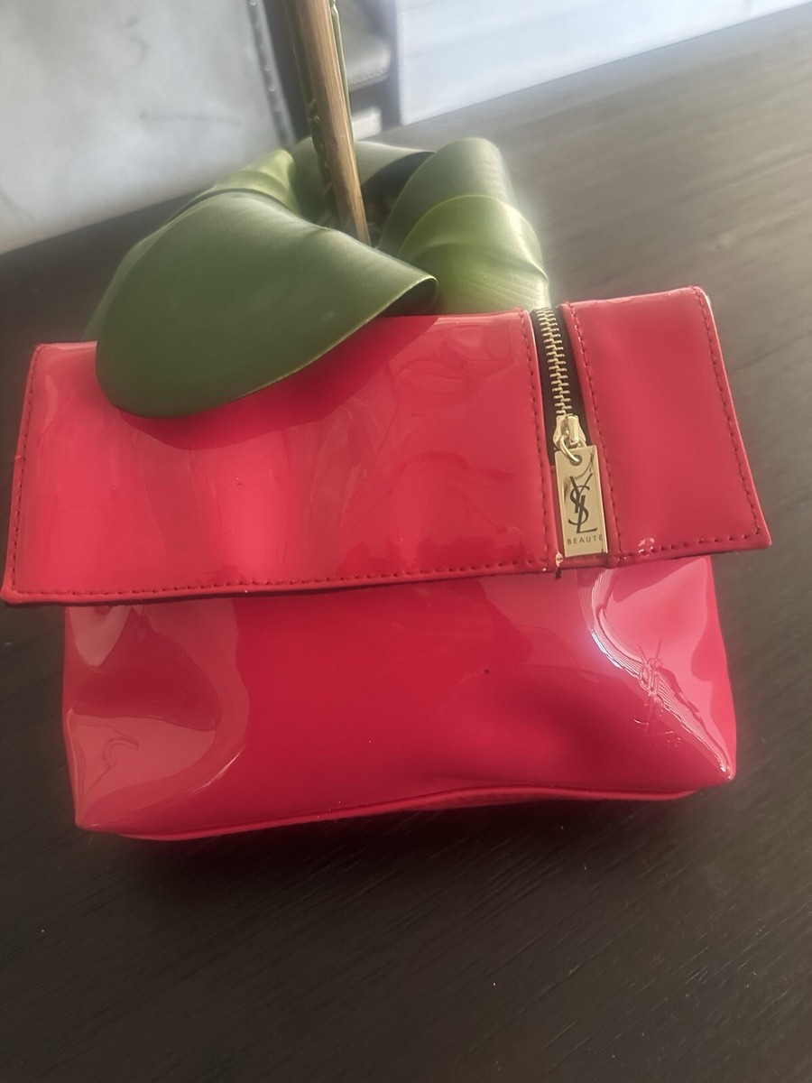 Clutch Bag Hot Pink Ysl Purse Saint Laurent Neon Pink Leather Cassandre  Clutch Saint Laurent