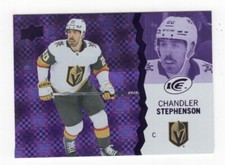 2023-24 UD ICE HOCKEY PURPLE PARALLEL CHANDLER STEPHENSON GOLDEN KNICHTS #91