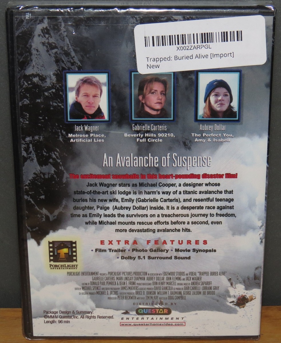 Trapped: Buried Alive(2002) - DVD - New(sealed) - Extra